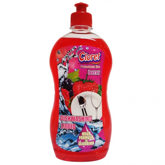 Cloret Detergent de vase fructe de padure, 500 ml