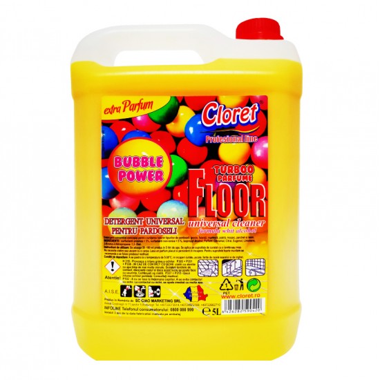 Cloret Detergent pardoseli Bubble Gum, 5L