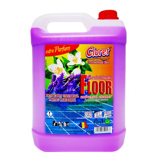 Cloret Detergent pardoseli Lavanada si Iasomie, 5L