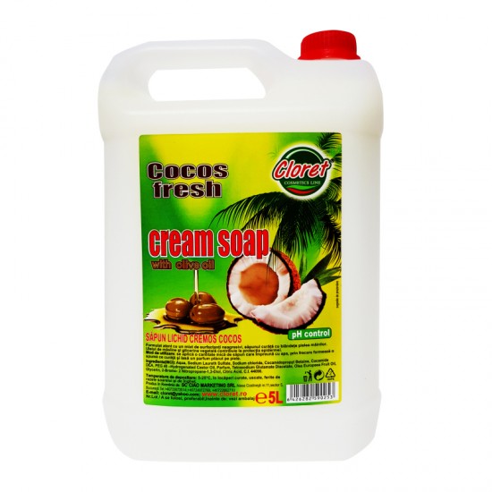 Cloret Sapun lichid cremos Cocos Fresh, 5L