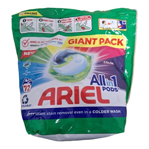ARIEL ALLIN1 PODS DETERGENT CAPSULE COLOR 72BUC